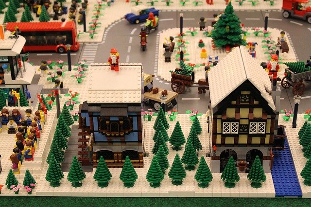 vánoční lego městečko